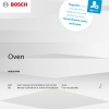 Инструкция по эксплуатации 2 для духового шкафа Bosch VGD553FB0