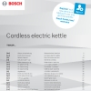 Инструкция по эксплуатации для электрочайника Bosch TWK3P421