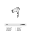 Инструкция по эксплуатации для фена и выпрямителя Bosch PHD 5980