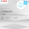 Инструкция по эксплуатации для грилей Bosch TFB3323V